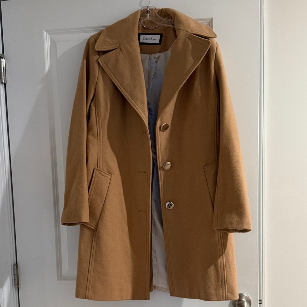 Calvin Klein Tan Trench Coat
